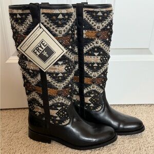 BNWT Frye Jayden Navajo boots size 8.5
